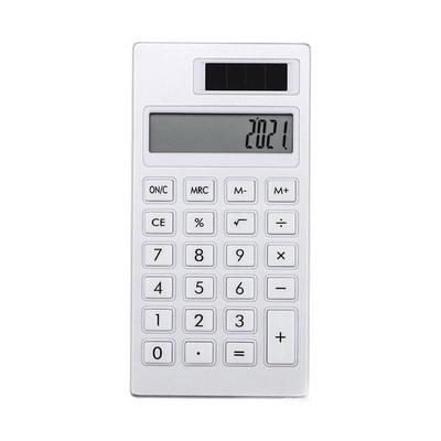 Solar Portable Calculator Simple INS Style White 12 Basic Standard Calculator for Student School