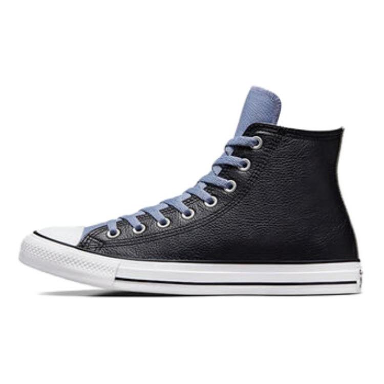 

New Chuck Taylor All Star Converse Leather High Black Thunder Daze Blue A06570C 36