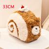 Simulation Cake Bear Adorable Soft Brown Bear Kawaii Stuffed Animal Cute Snack Plushies Doll Baby Sleeping Pillow for Girls Gift