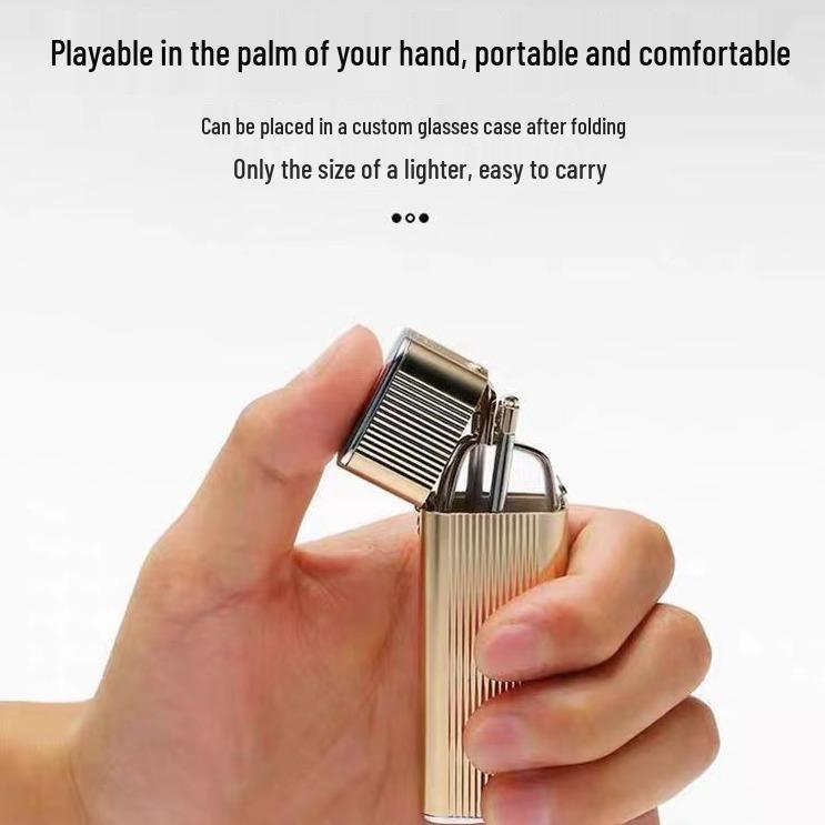 Premium HD Anti-Blue Light Foldable Aluminum Reading Glasses - Compact, Telescopic, Lightweight Design