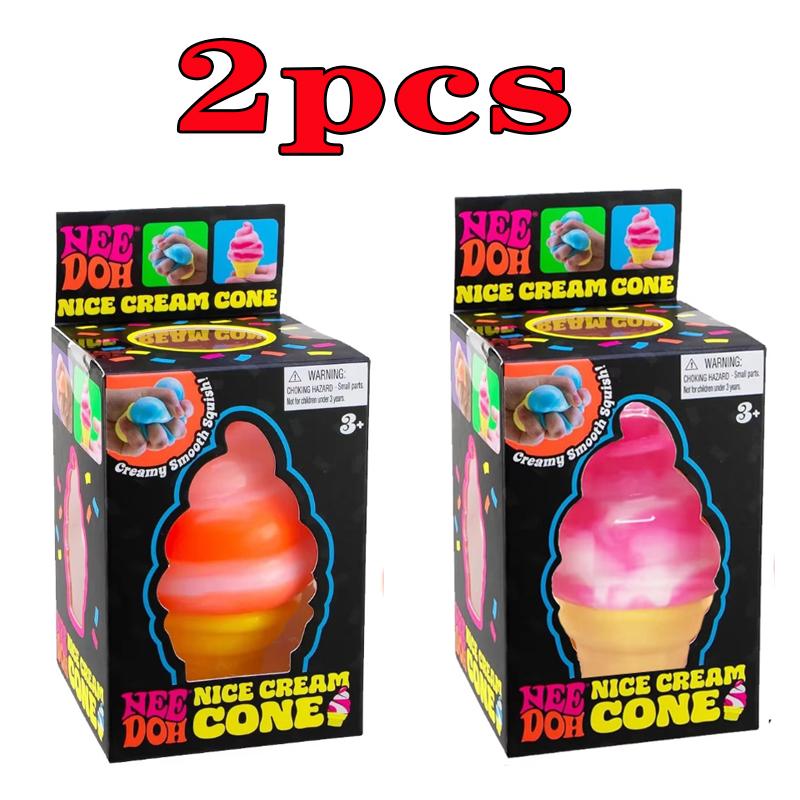 Schylling Needoh Nice Cube Sensorisches Spielzeug Stressabbauer Knetpuzzle Lösungsblock zum Abreagieren Kindersouvenir Lernspielzeug
