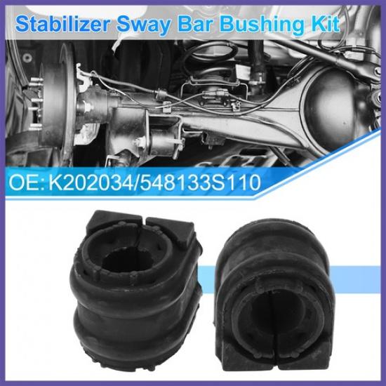No.K34 Stabilizer Sway Bar Bushing Kit for HYUNDAI AZERA 12-17 Black
