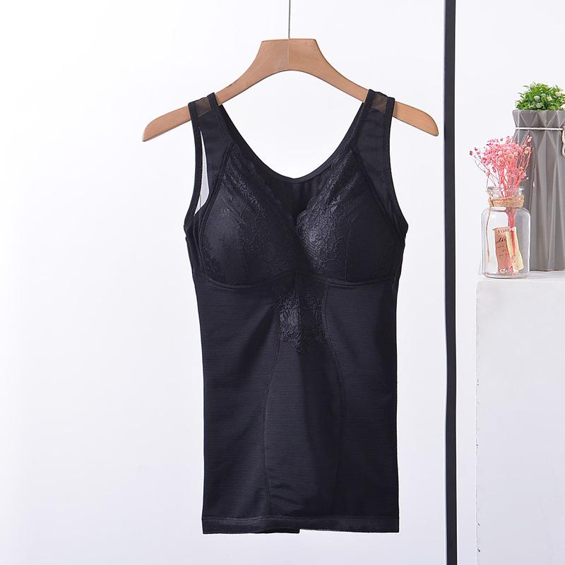 

Осенне-зимний полированный теплый поясной бюстгальтер нижнее белье тонкий микрокорсет жилет женский с подкладкой на груди бесплатный бюстгальтер 110 (recommended 160-87.5 kg) чёрный