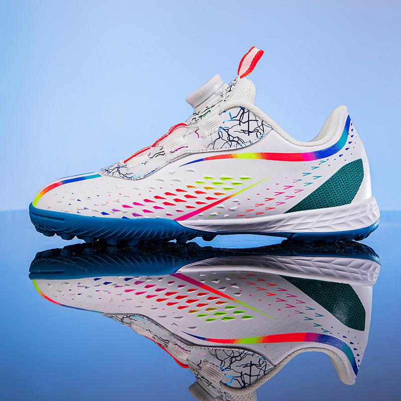 Short Football Shoes Men's Nails Sneakers Rotating Middle and Older Children's Shoes Children's Broken Foreign Trade Buckle Nails Girls Children's Tra