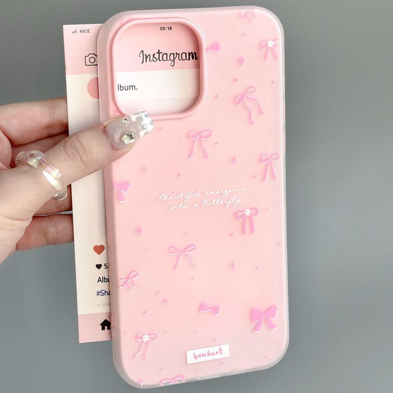 Skinny iPhone 16 Case Compatible and Fits 15 14 13/12/11promax /xsmax/xr Bowtie