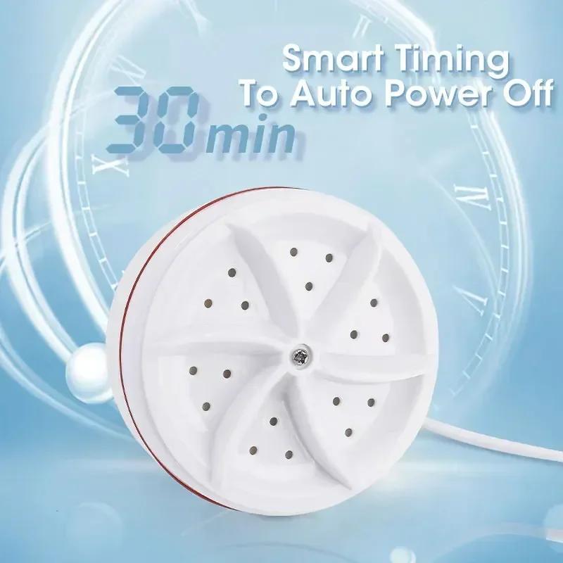 Rotating Turbine Multifunctional USB Mini Washing Machine Portable for Socks Underwear Dishes Travel Home Business Trip
