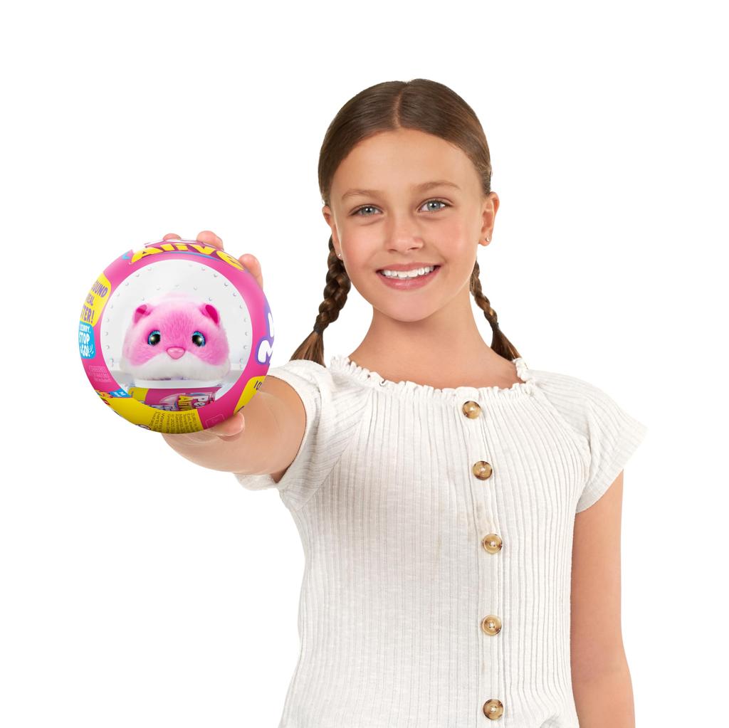 ZURU Hamster Pets Alive Hamster Hamstermania (Pink) Electronic Pet with Over 20 Sounds