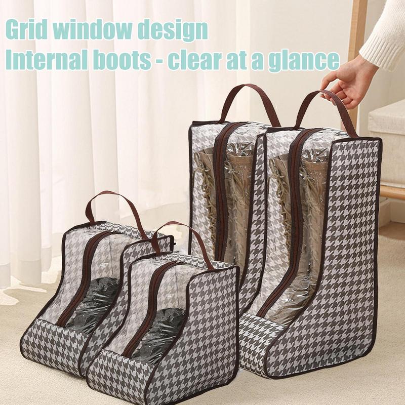 Shoes Storage Bags Cover Long Riding Rain Boots Dustproof Organizer Portable Travel Zipper Pouch Accessories Supplies Item