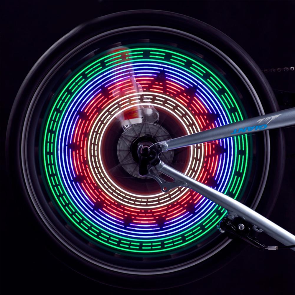 32LED Bike Spoke Light Colorful Bicycle Tyre Tire Flash Lights Waterproof Easy Installation Disassembly for Night Cycling