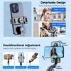 F15 Selfie Stick Tripod with Bluetooth Remote, 6-Section Extendable Pole, 360° Rotation, Fill Light Option, for Phone Vlog