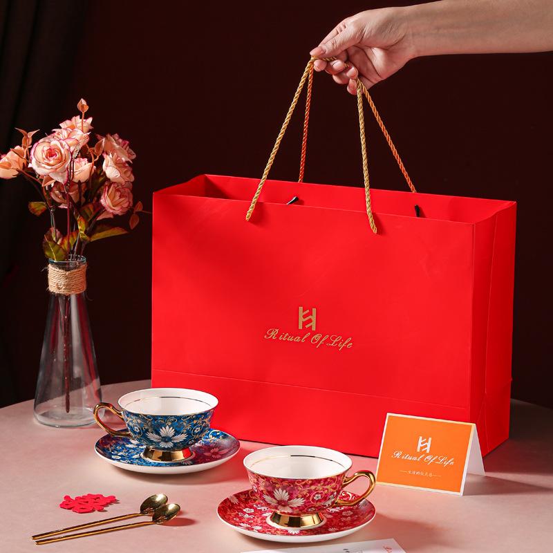 Wedding souvenir, ceramic coffee cup, couple cup, a pair of high-value birthday gifts for girlfriends, housewarming gifts