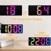 Electronic Student Digital Clock Table Desk Clock LED Alarm Clock 12/24 Hours Voice Control Temperature Dual Snooze