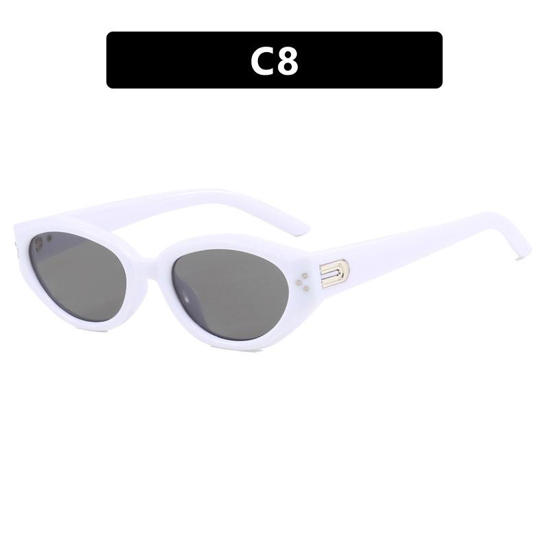 

Рисовые Ногти Неправильные Солнцезащитные Очки Солнцезащитные Очки Кошачий Глаз Женские Защита от УФ-лучей Солнцезащитные Очки metal hinge