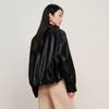 Elva' Island Women's Casual PU Leather Short Jacket