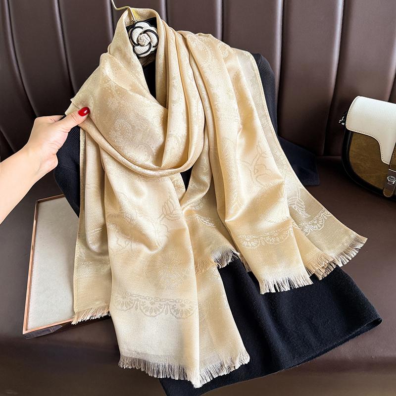 Women Paisley Bohemia Jacquard Pashmina Hijab Scarf Luxury Brand Long Muslim Cashmere Shawl Female Foulard Soft Turban Headband