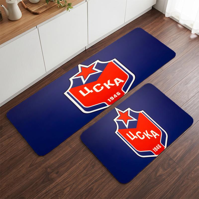 CSKA Moscow (108) Flannel Kitchen Mat Soft Anti-Slip Kitchen Floor Runner Rug Kitchen Rug for Home Kitchen Decor