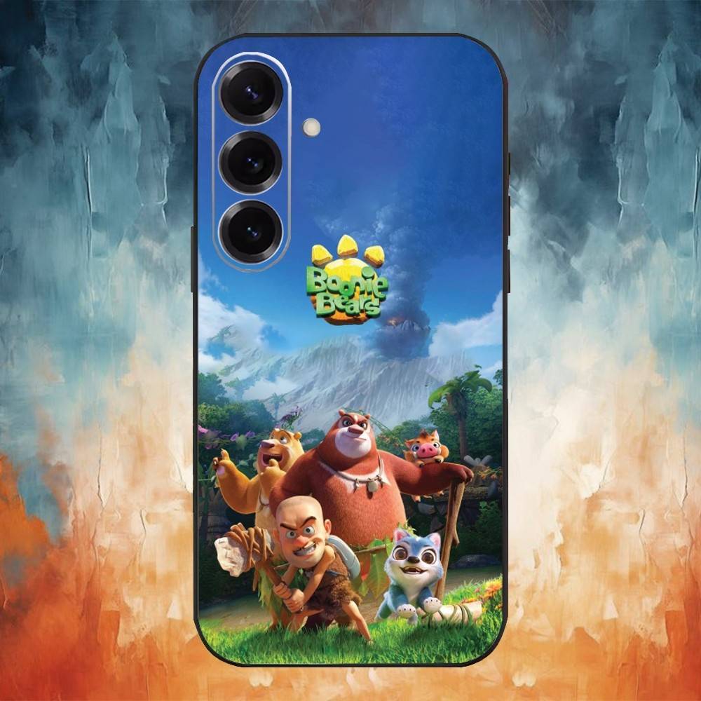 

Cartoon Boonie Bears Phone Case For Samsung Galaxy A91,80,73,72 ,71,53,52,32 ,31,22,21s,20,Soft Black Case Samsung a32 4g