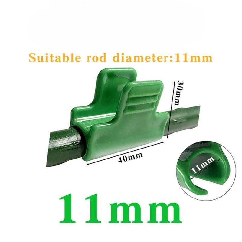 12Pcs Greenhouse Film Clamps Garden Tarpaulin Netting Tunnel Hoop Pipe Clamp Shed Row Cover Shading Frame Support Planting Tools