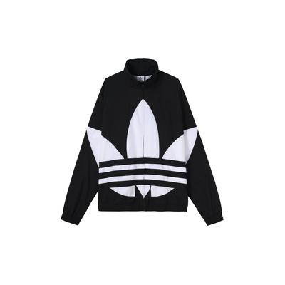 Originals Big Trefoil Track Top Night Marine Full Zip Retro Sports Jacket Men Tops Black FM9892