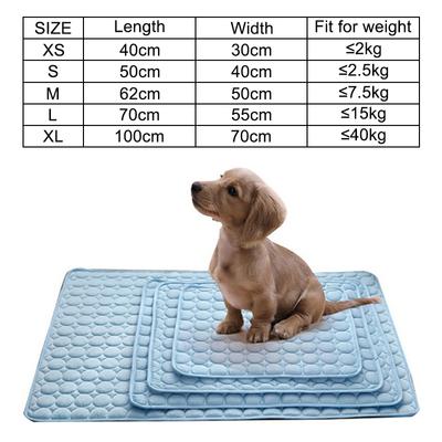 Hunde Katzenmatte Kühlende Sommerunterlage Matte für Hunde Katzen Decke Sofa Atmungsaktiv Haustier Hundebett Sommer Waschbar für Welpen Kätzchen Auto Matte