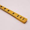 Four-String Yellow Matte Electric Bass Guitar Neck with 20 Frets and Square Markers