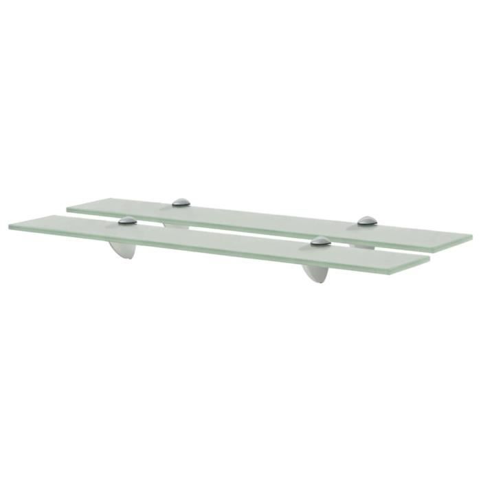 VidaXL Étagères murales 2 pcs Verre 60x10 cm 8 mm