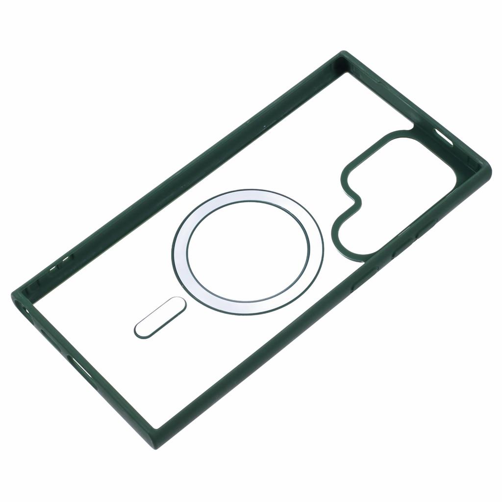 For Samsung Galaxy S23 Ultra Case Magnetic Case Shockproof PC+TPU Clear Phone Cover