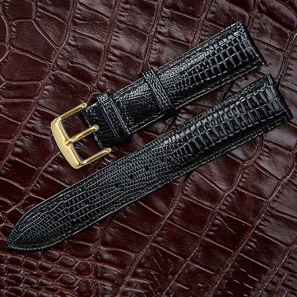 Modisches Lederarmband mit Echsenstruktur, Dornschließe, Uhrenarmband für Damen und Herren 12mm 14mm 16mm 18mm 20mm 22mm 24mm