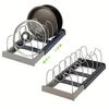 Expandable Pans Organizer Rack Kitchen Cabinet Pan Rack Drawer Expanding Cookware Space Saving Kitchen Cabinet Organizer Holde