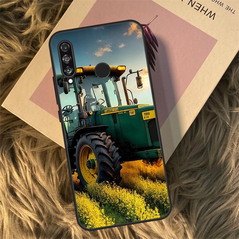 Farm Vehicle Tractor For Huawei Nova 11i 12i 3i 7i 8i 9 10 SE Y60 Y61 Y70 Y72 Y73 Y90 Y91 P20 P30 P40 Lite Case