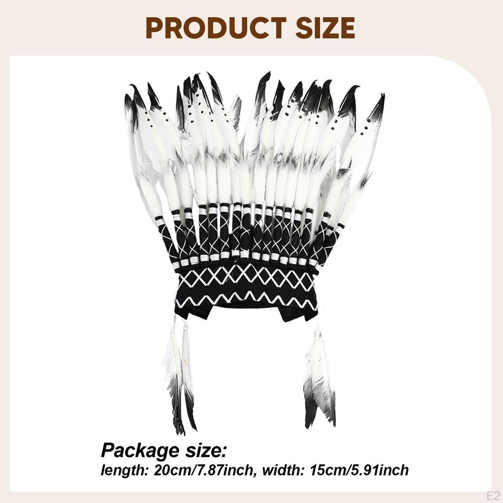 Indian Hat Feather Headdress Headwear for Dance Show Performance,Carnival Party