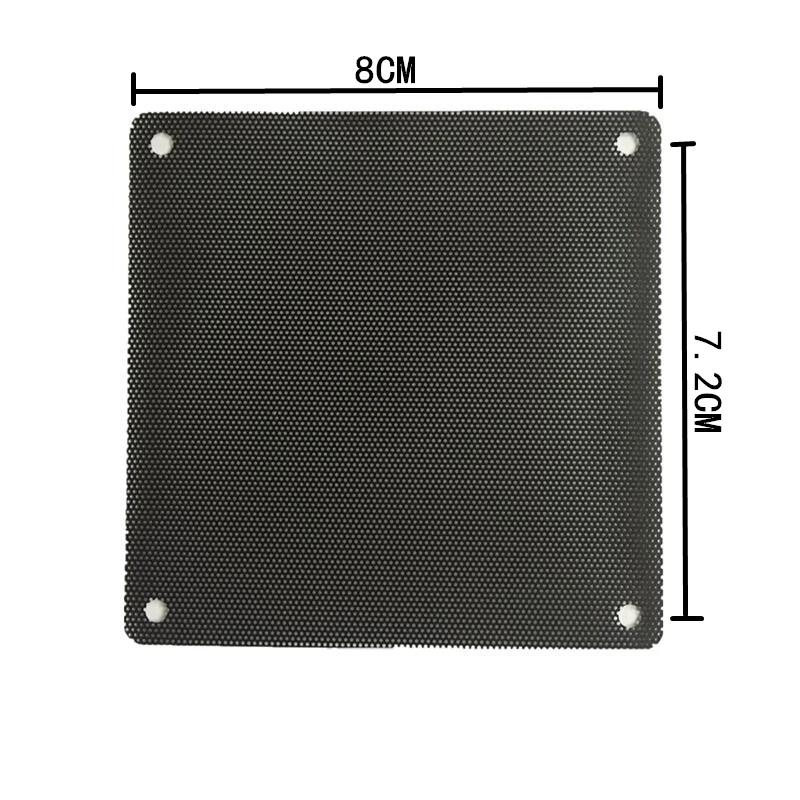 

5PCS/lot 80/120mm Cuttable Black PVC PC Fan Dust Filter Dustproof Case Computer Mesh