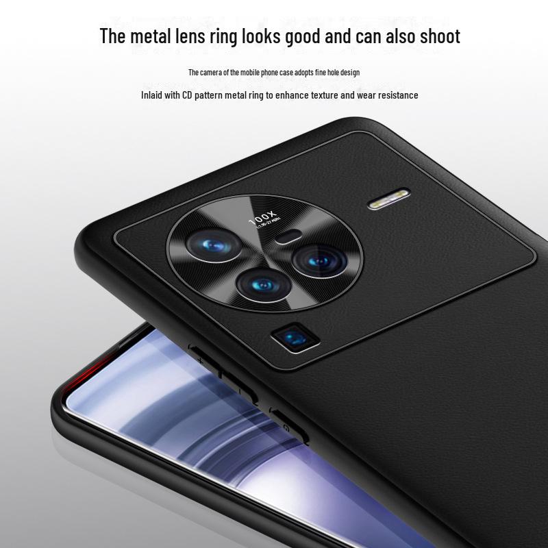 VivoX80pro Liquid Lederhülle: Anti-Fall, Anti-Fouling-Schutzhülle, einteilig. Ideal für Ihr Telefon!