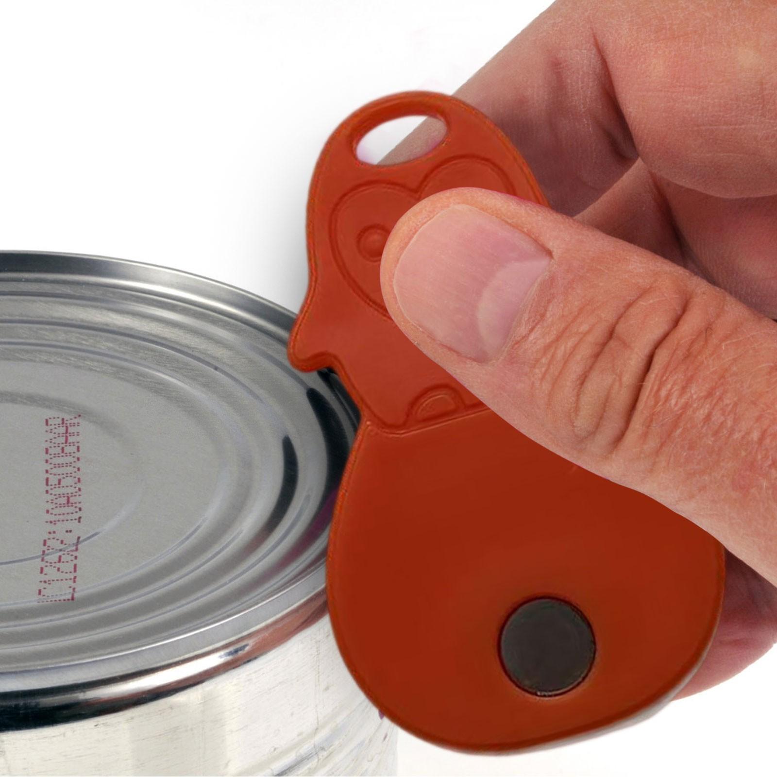 

Открывалка для консервов с магнитом для удобного хранения на холодильнике, открывалка для выпуска вакуумной упаковки One Size красный