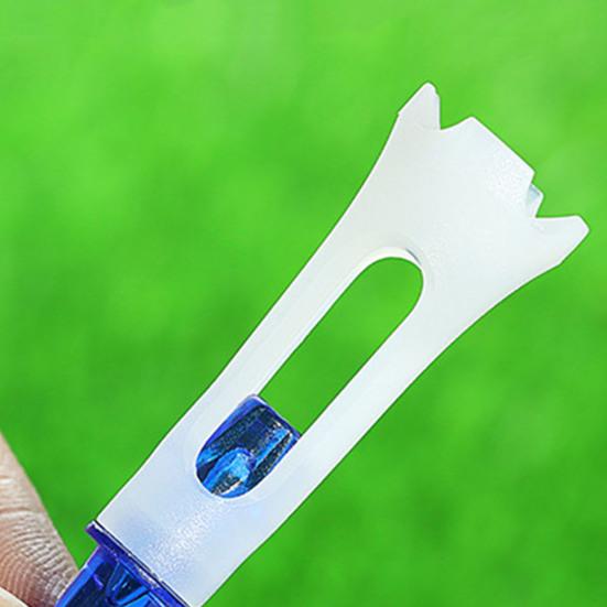 10ks plastová golfová odpaliště Čtyřhlavý design Profesionální servírovací kolíky pro snížení tření 83 mm Barevná krátká odpaliště Tréninkový držák golfového míčku