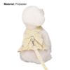 Yousheng Pet Dress Breathable Ruffle Trim Polyester Fashion Bowknot Floral Printing Puppy Dress Harness for Outdoors