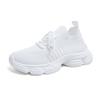 Summer new sports and leisure shoes mesh breathable low-top thick-soled non-slip heightening lace-up shock-absorbing single shoes