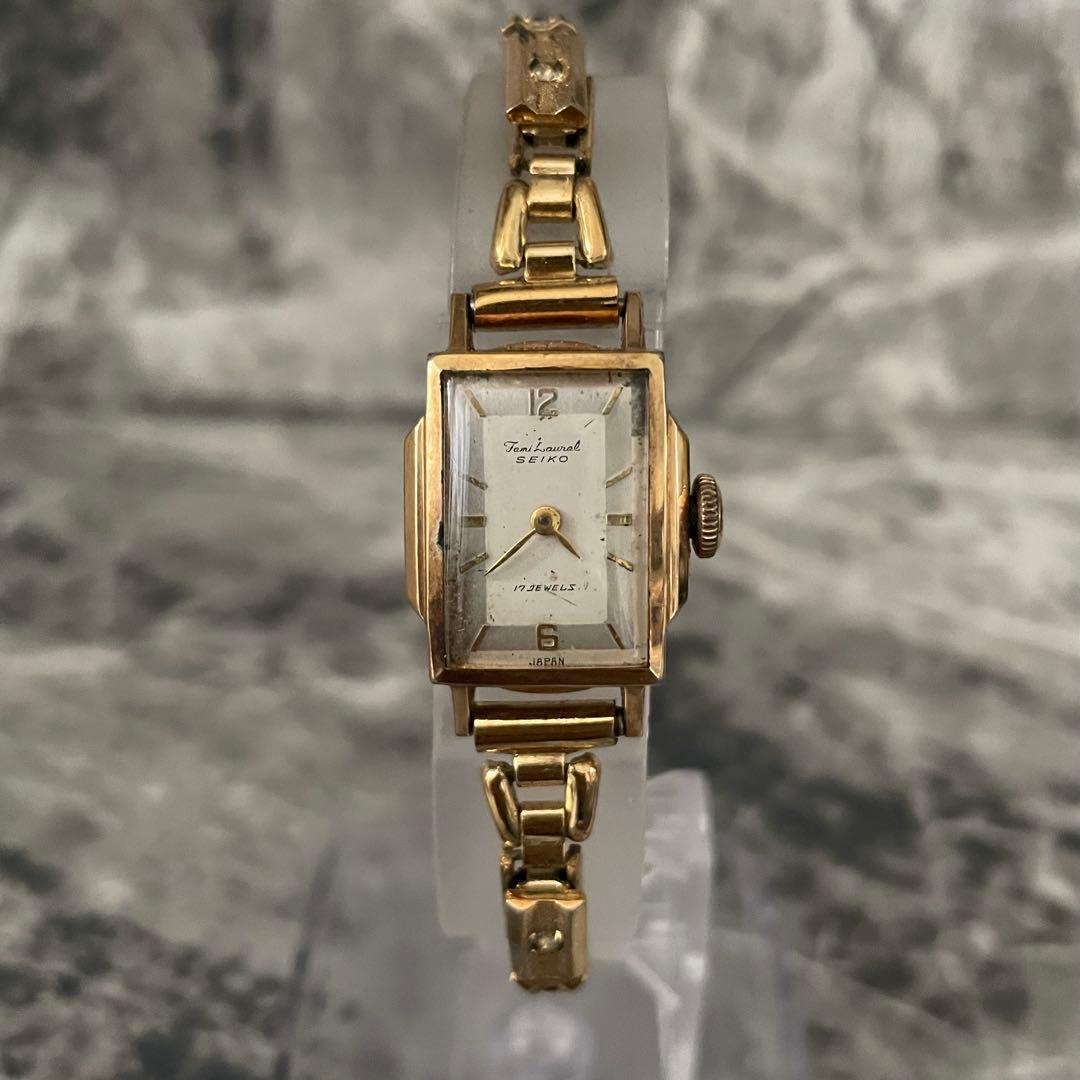 Used [Working item] Seiko Femi Laurel 17 jewels manual winding ladies watch 5139