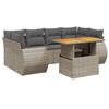 VidaXL Garden Lounge Set with Cushions 7 Pcs, Patio Sofas, Patio Furniture Set, Outdoor Furniture, Grey 3272096