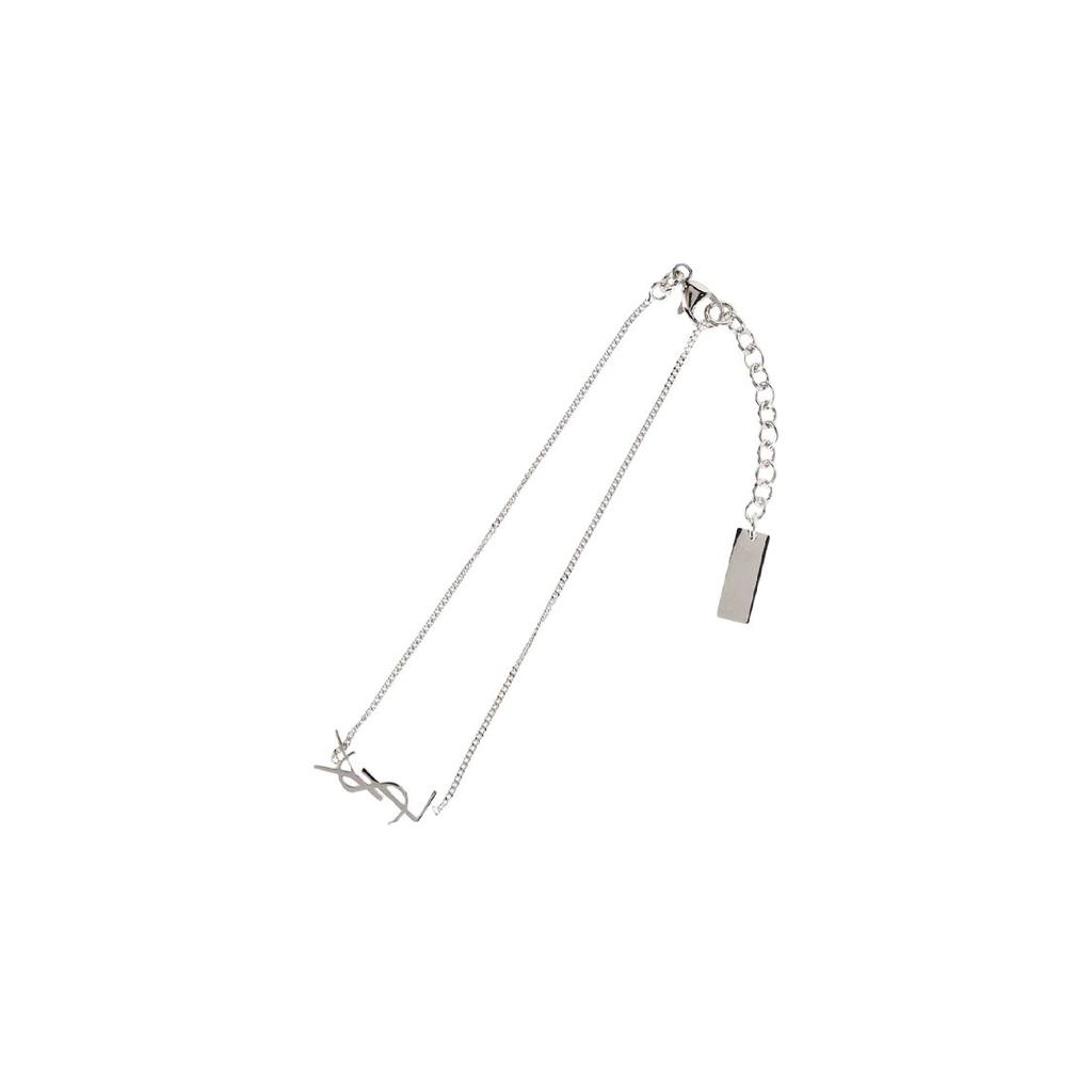 Saint Laurent Original Elegantes Messingarmband Damenarmbänder Silber 635533-Y1500-8126