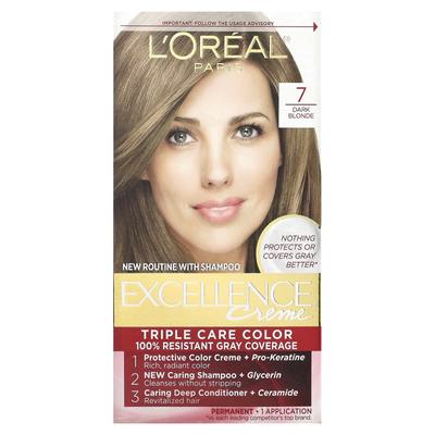 L'Oréal, Excellence Cream, Triple Care Color, Dunkelblond 7 Typen, 1 Anwendung