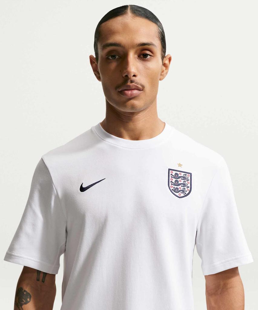NIKE England Primary Dry-Fit Football T-Shirt M - White:Obsidian / Ib6228-100
