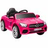 Elektrisches Kinderfahrzeug, 12V, Mercedes-Benz SL500, 3-5 km/h, 2 Motoren, Fernbedienung, Alter 3-5, Pink