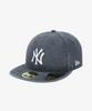 Mlb New York Yankees Pigment Acid Washed Retro Crown Fitted Cap Navy