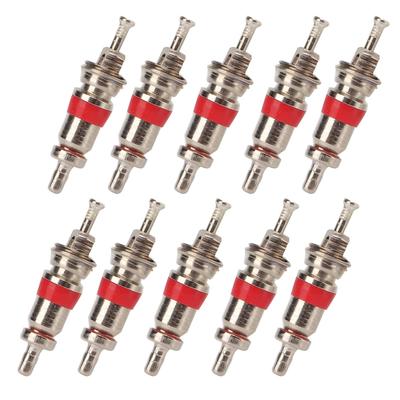 10 pièces Noyau de Valve de Pneu Noyau de Valve de Pneu US Noyau de Tige de Valve en Cuivre Nickelé