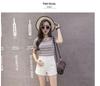 Summer 2026 Korean Style Age-Defying A-Line Denim Shorts for Women: Slimming, Loose-Fit, High-Waisted