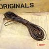 1.5 2 3 4 5 6 8 Mm Retro Brown Flat Round Genuine Cow Leather Cord for Bracelet Necklace Leather Rope String DIY Jewelry Making