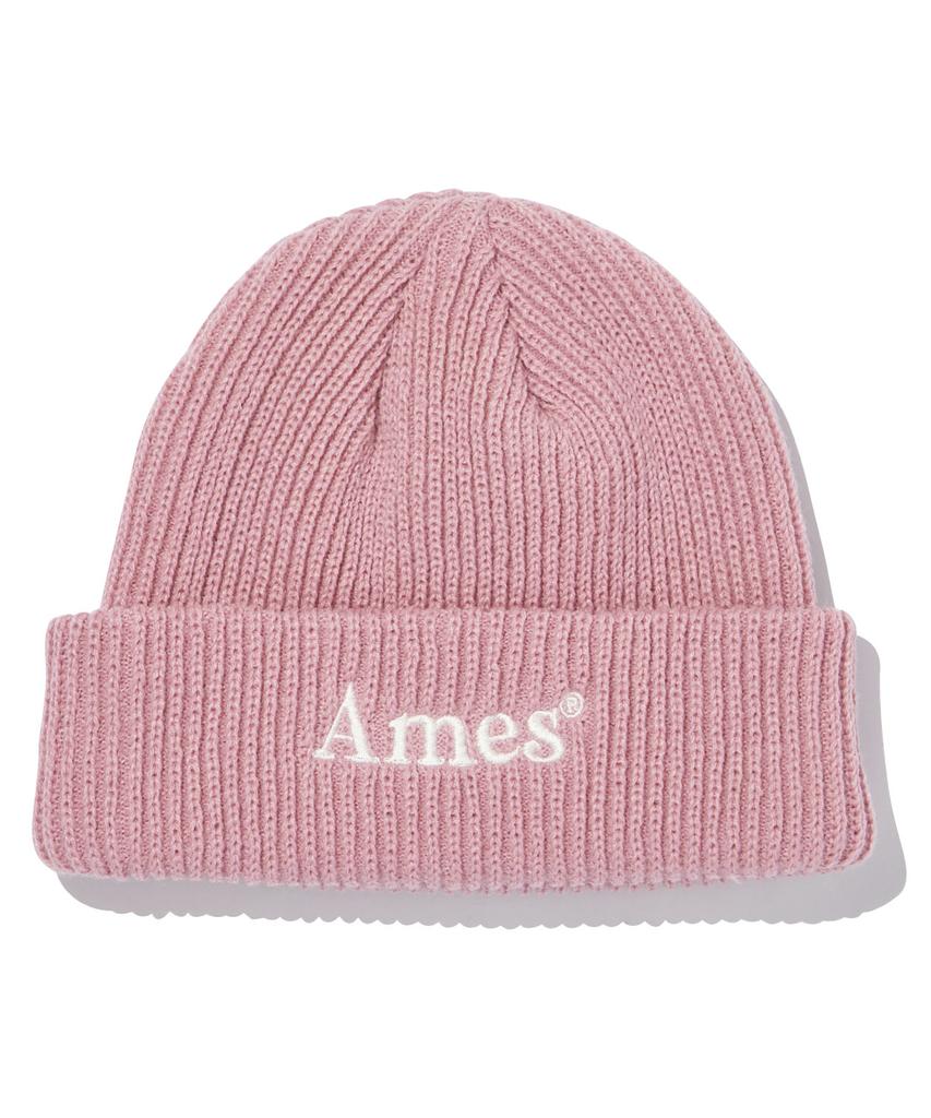 AMES-WORLDWIDE Basic Logo Beanie Pink