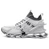 Fashion Lace-up Men's Sneakers Trendy Blade Shoes Elastic Outdoor Sports Shoes Teenager Running Exercise Shoes