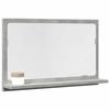 VidaXL Bathroom Mirror Cabinet Concrete Grey Engineered Wood, Mirror Cabinet, Mirror with Shelf, Shelf of 856192